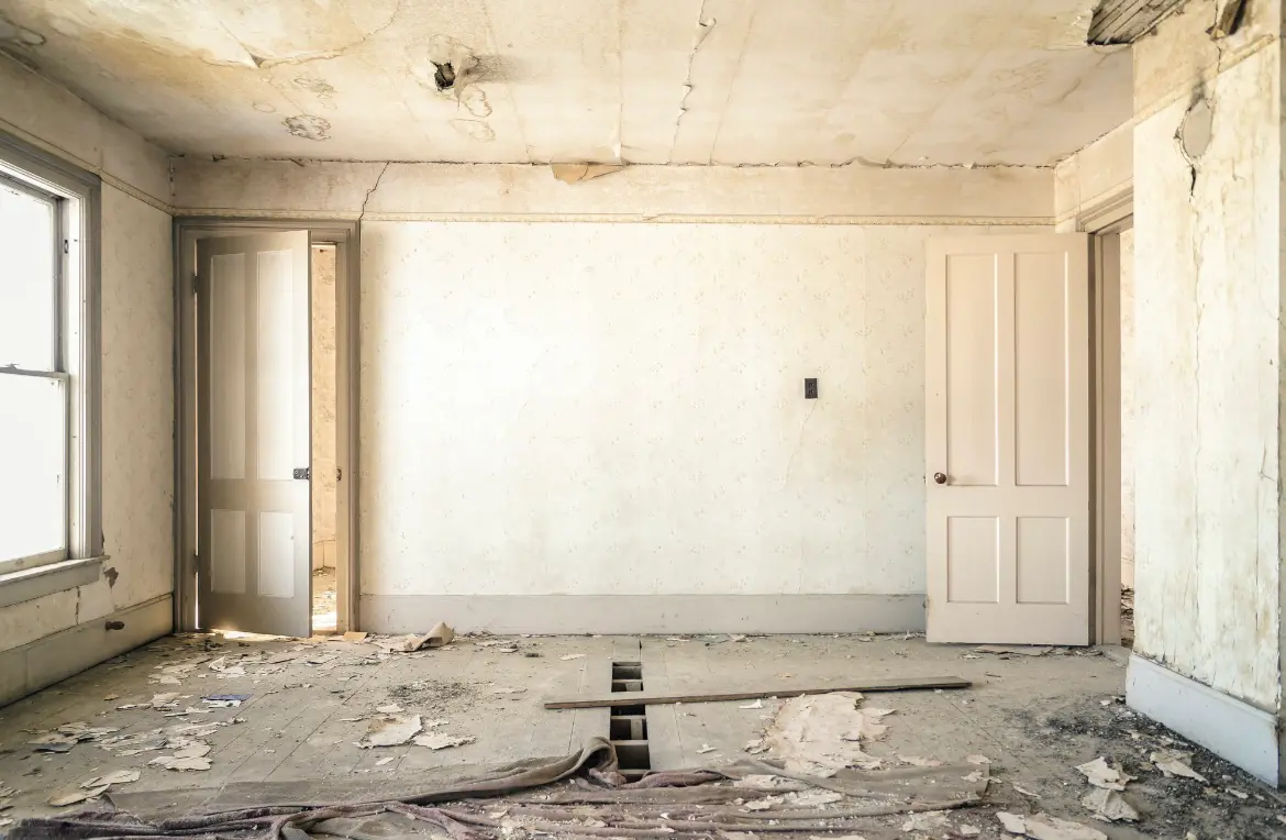 Waste disposal crew managing a cleanout project in Morrilton